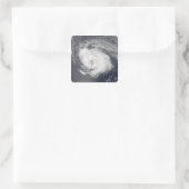 Hurrikan Ike 3 Quadratischer Aufkleber (Tasche)