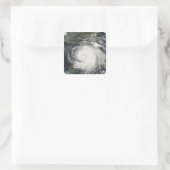 Hurrikan Ike 4 Quadratischer Aufkleber (Tasche)