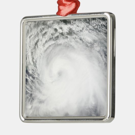 Hurrikan Ike 6 Silbernes Ornament (Links)