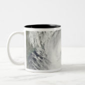 Hurrikan Ike 6 Zweifarbige Tasse (Links)