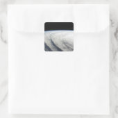 Hurrikan Ike 7 Quadratischer Aufkleber (Tasche)