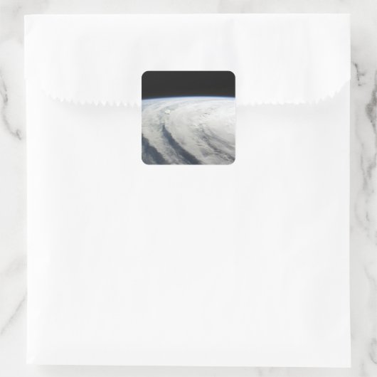 Hurrikan Ike 7 Quadratischer Aufkleber (Tasche)