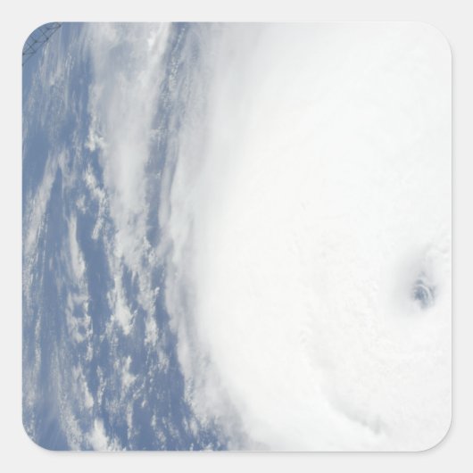 Hurrikan Ike 9 Quadratischer Aufkleber (Vorderseite)