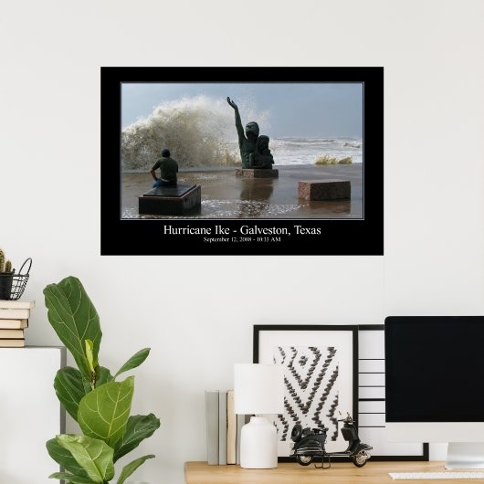Hurrikan Ike Poster (Heimbüro)