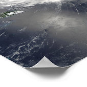 Hurrikan Ike über Kuba, Hispaniola Poster (Ecke)