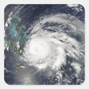 Hurrikan Ike über Kuba, Hispaniola Quadratischer Aufkleber