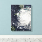 Hurrikan Ike über Kuba, Jamaika und den Baham Leinwanddruck (Insitu (Holzboden))