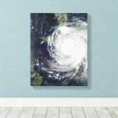 Hurrikan Ike über Kuba, Jamaika und den Baham Leinwanddruck (Insitu (Holzboden))