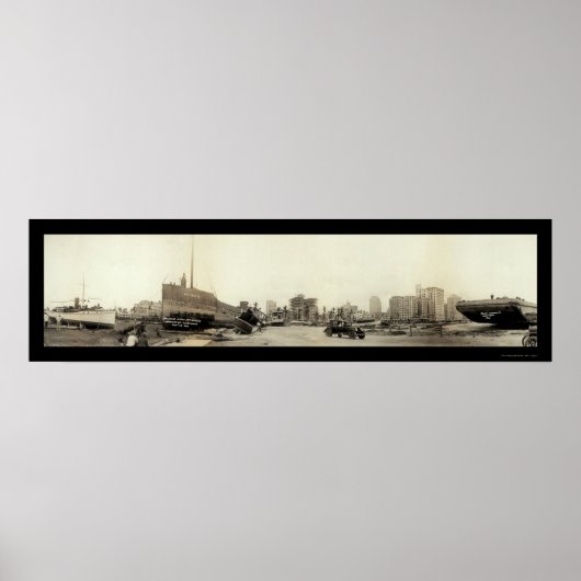 Hurrikan im Miami-Foto 1926 Poster (Vorne)