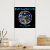 Hurrikan Irene 1,5 m Poster Print (Küche)