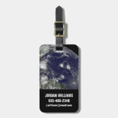 Hurrikan Irene bewegt sich durch die Bahamas. Gepäckanhänger (Vorderseite vertikal)