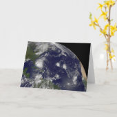 Hurrikan Irene bewegt sich durch die Bahamas. Karte (Gelbe Blume)