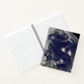 Hurrikan Irene bewegt sich durch die Bahamas. Notizblock (Innenseite)