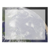 Hurrikan Irene bewegt sich durch die Bahamas. Notizblock (Vorderseite)