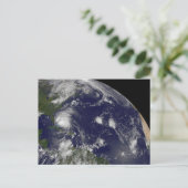 Hurrikan Irene bewegt sich durch die Bahamas. Postkarte (Stehend Vorderseite)