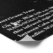 Hurrikan Irma 8x10 Poster (Ecke)
