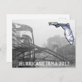 Hurrikan Irma Florida 2017 Erinnerung Postkarte (Vorne/Hinten)