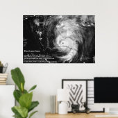 Hurrikan Irma Infrarot Satellite Image Poster (Heimbüro)