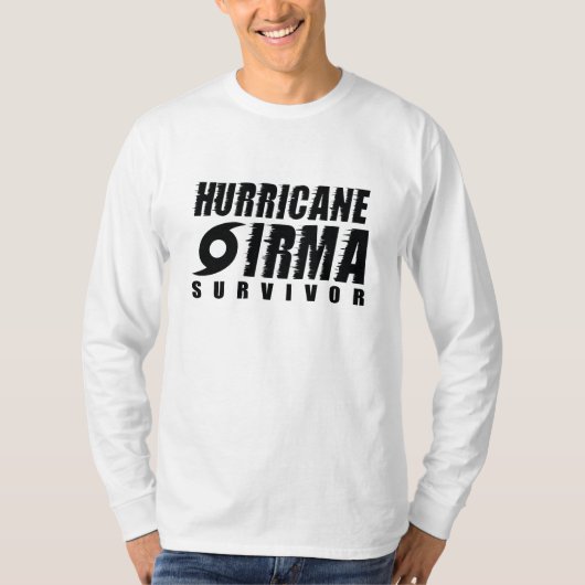 Hurrikan Irma Survivor T-Shirt (Vorderseite)
