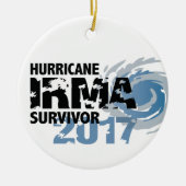 Hurrikan-Irma-Überlebender Florida 2017 Keramikornament (Vorne)