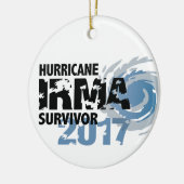 Hurrikan-Irma-Überlebender Florida 2017 Keramikornament (Links)