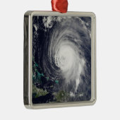 Hurrikan Isabel 2 Silbernes Ornament (Rechts)