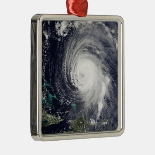 Hurrikan Isabel 2 Silbernes Ornament (Rechts)