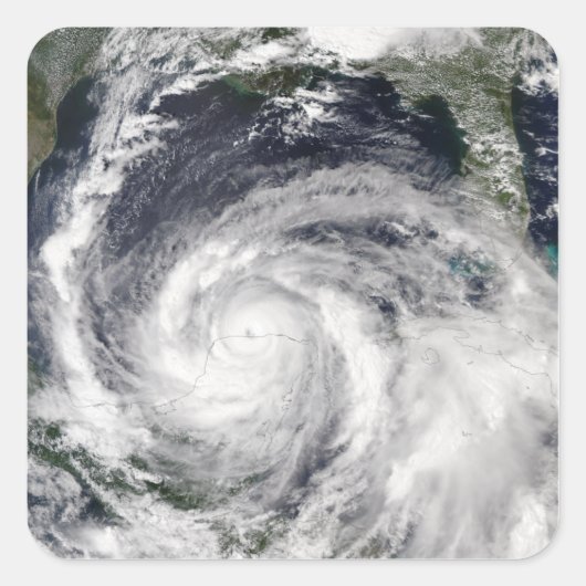 Hurrikan Isidore Quadratischer Aufkleber (Vorderseite)