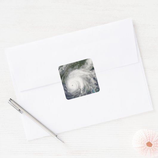 Hurrikan Ivan 2 Quadratischer Aufkleber (Umschlag)