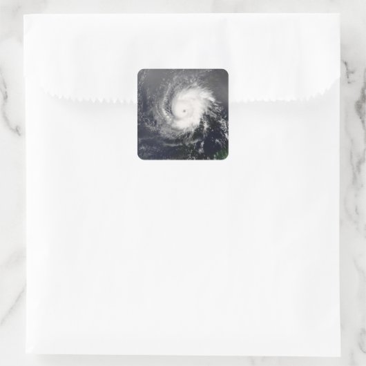 Hurrikan Ivan 3 Quadratischer Aufkleber (Tasche)