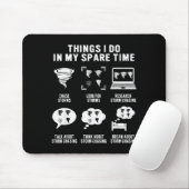 Hurrikan-Jäger Tornado-Jäger Meteorologe Mousepad (Mit Mouse)
