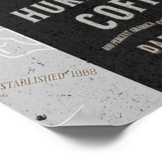 Hurrikan-Kaffee: Eine Mischung aus New Orleans Poster (Ecke)