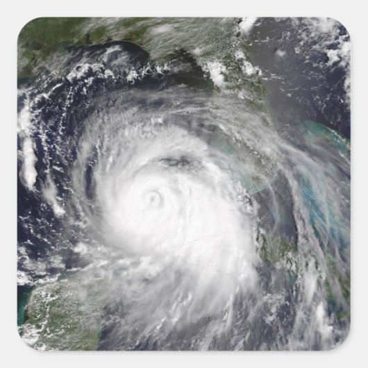 Hurrikan Katrina 3 Quadratischer Aufkleber (Vorderseite)