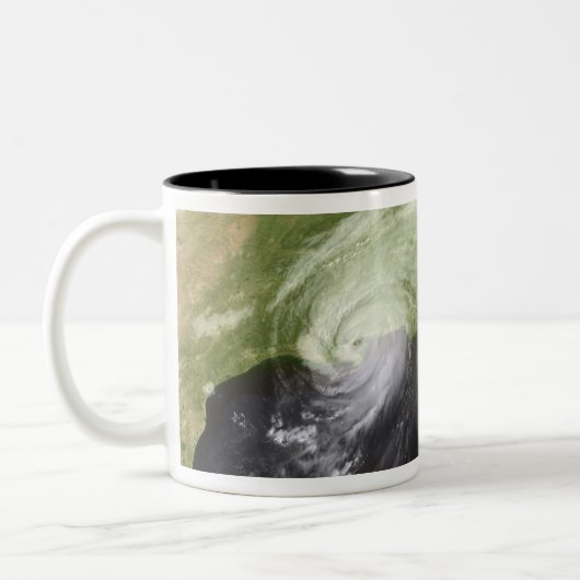 Hurrikan Katrina 4 Zweifarbige Tasse (Links)