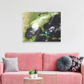 Hurrikan Katrina Leinwanddruck (Insitu (Wohnzimmer))