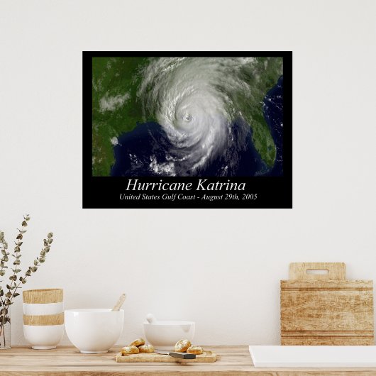Hurrikan Katrina Poster (Küche)