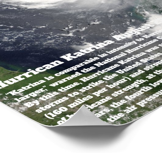 Hurrikan Katrina Poster (Ecke)