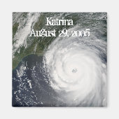 Hurrikan Katrina, Satellitenbild Magnet (Vorne)