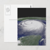 Hurrikan Katrina Satellitenbild Postkarte (Vorne/Hinten)