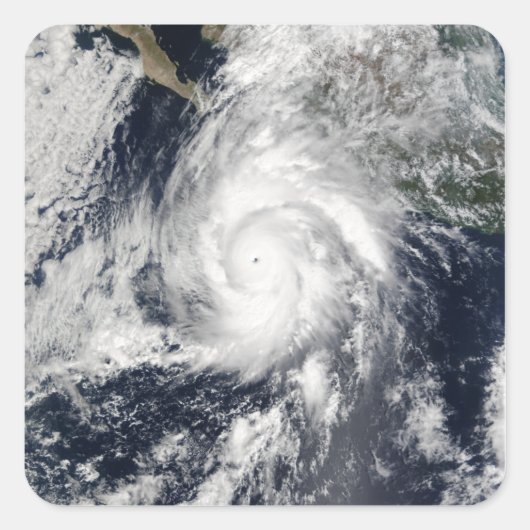 Hurrikan Kenna 2 Quadratischer Aufkleber (Vorderseite)