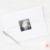 Hurrikan Lili 3 Quadratischer Aufkleber (Umschlag)