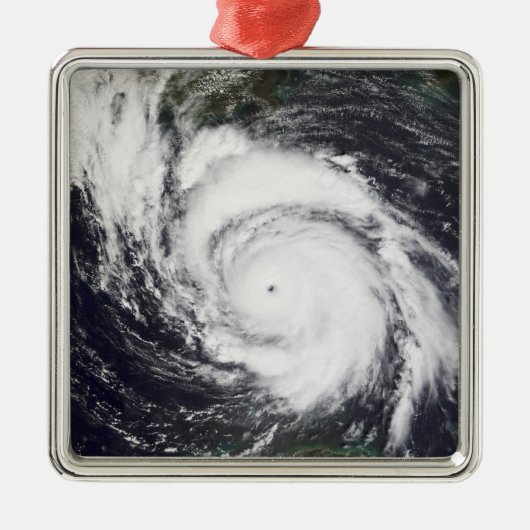 Hurrikan Lili 5 Silbernes Ornament (Vorne)