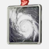 Hurrikan Lili 5 Silbernes Ornament (Links)