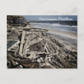 Hurrikan Matthew 2016 Florida Beach Coastline Postkarte (Vorderseite)