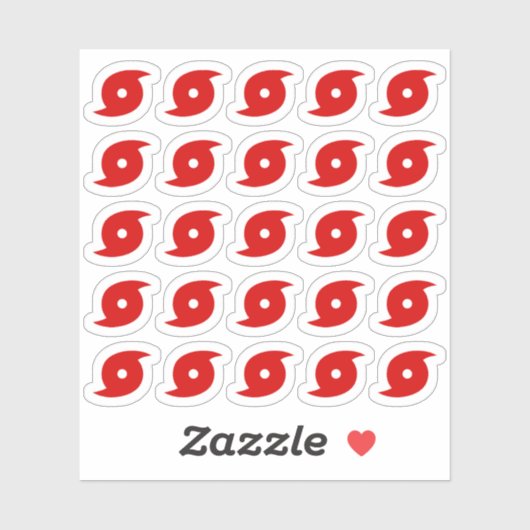 Hurrikan Meteorologie Wettervorhersage Erinnerung Aufkleber (Blatt)