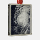 Hurrikan Neki westlich von Hawaii Ornament Aus Metall (Rechts)