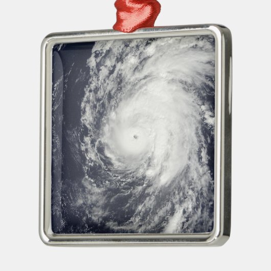 Hurrikan Neki westlich von Hawaii Ornament Aus Metall (Links)