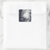 Hurrikan Neki westlich von Hawaii Quadratischer Aufkleber (Tasche)