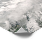 Hurrikan Omar Poster (Ecke)