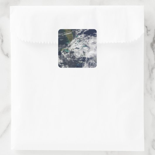 Hurrikan Paloma 2 Quadratischer Aufkleber (Tasche)